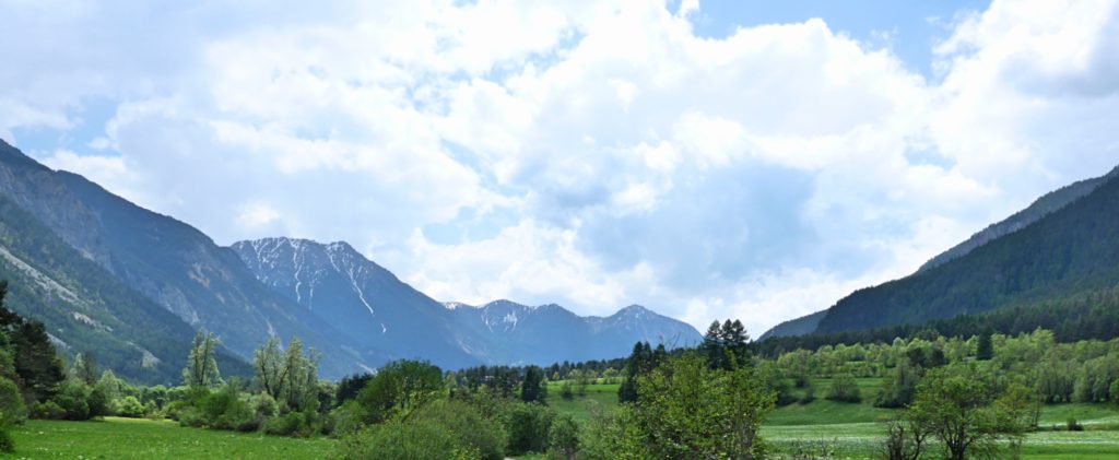 Location of our family cycling holiday in the French Alps