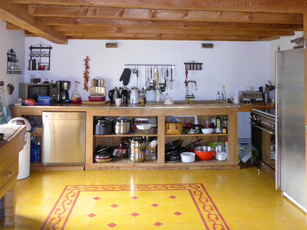 The kitchen at Maison Amalka is really well stocked - perfect for a self catering family holiday in the French Alps
