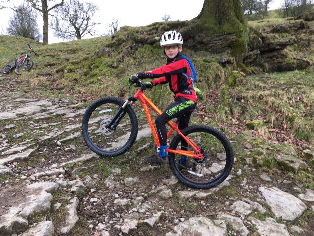 Review of the Islabike Creig 24 Kids Mountain Bike - setting off