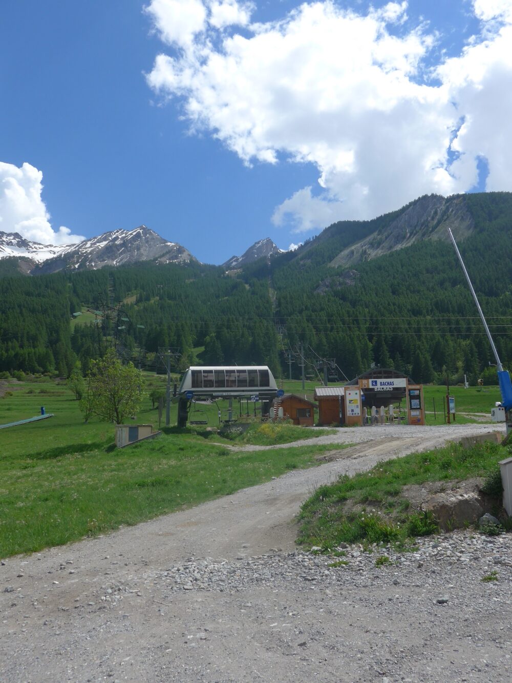 The ski lifts at Serre Chevalier