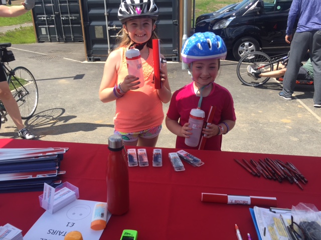 Go Ride goodies at the Brownlee Centre