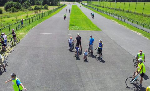 Kids cycle riding at the Brownlee Centre Leeds