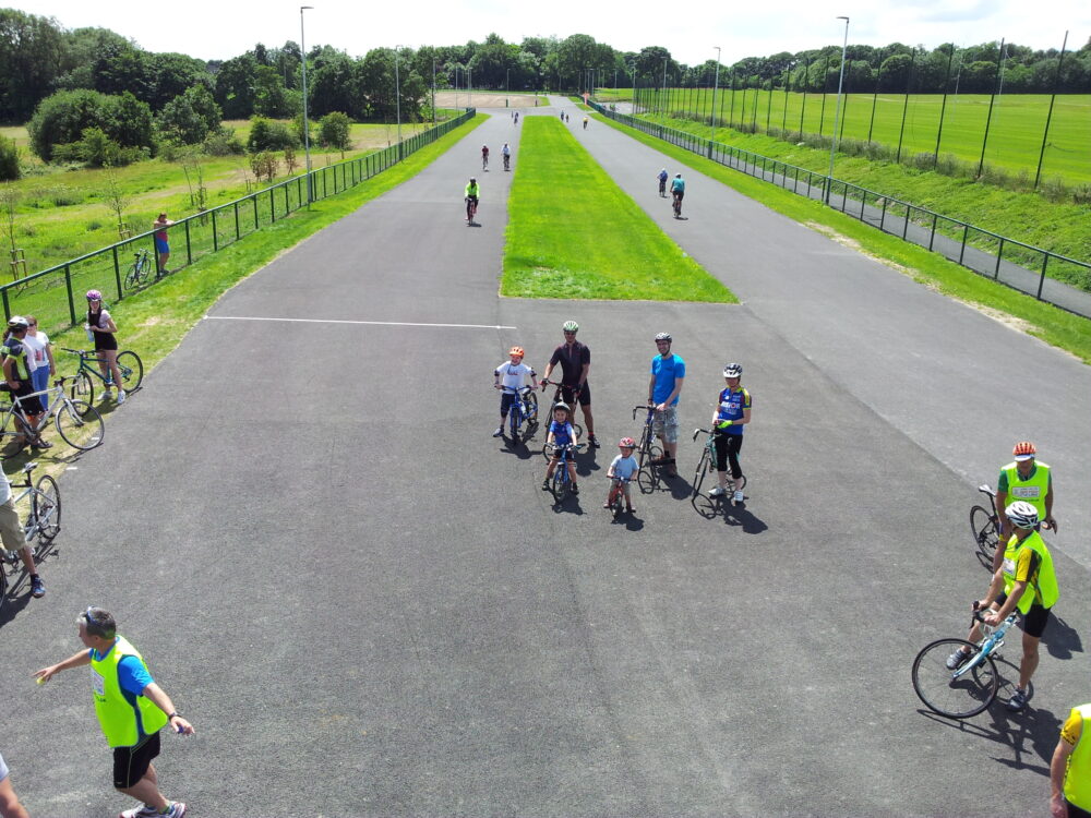 Kids cycle riding at the Brownlee Centre Leeds