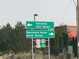 First sign to Sun Valley