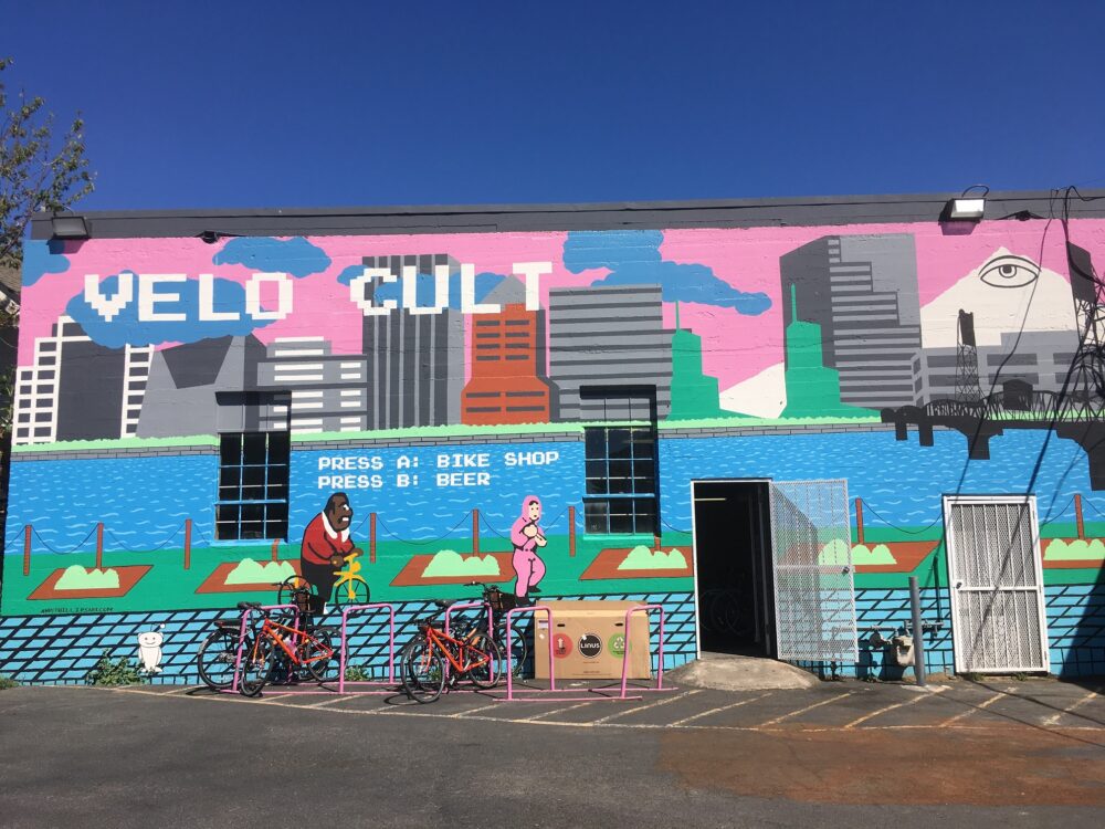 Velo Cult cafe and bike shop, Portland Oregon, USA