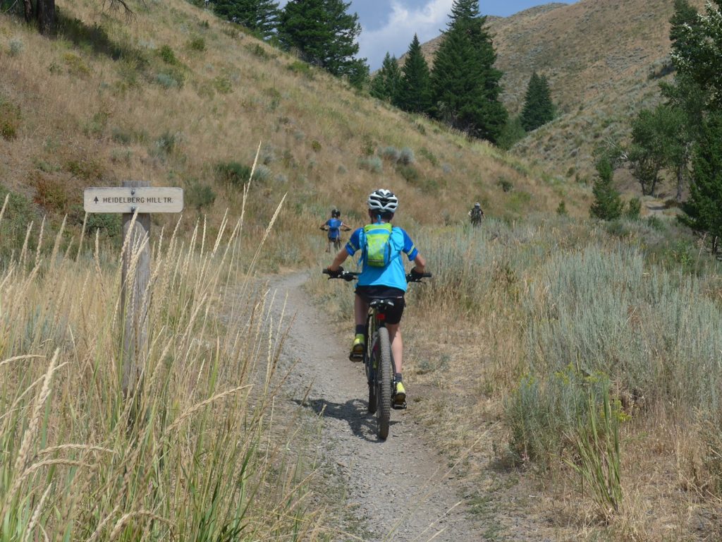 Start of the Heidelberg Hill Trail Ketchum Sun Valley Idaho