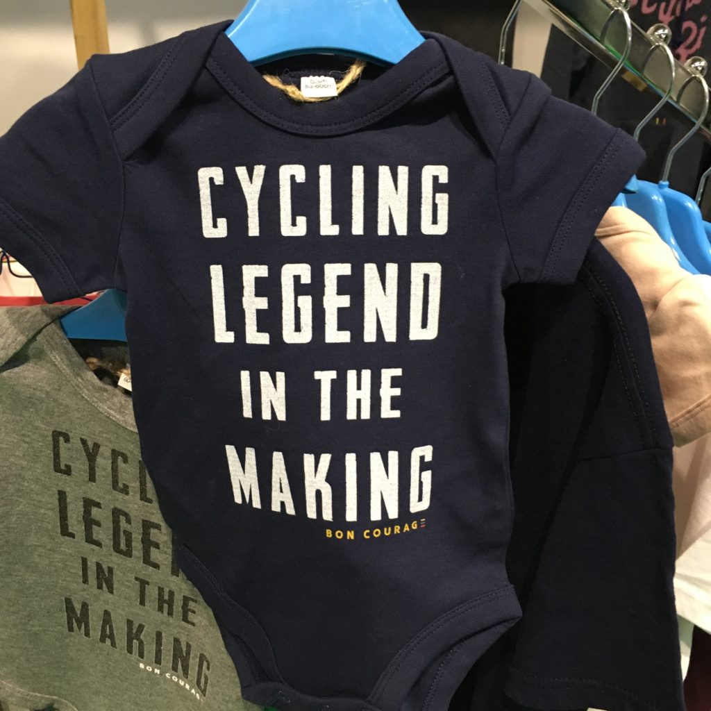 Cycle Show 2017 - babygro and t-shirts from Bon Courage