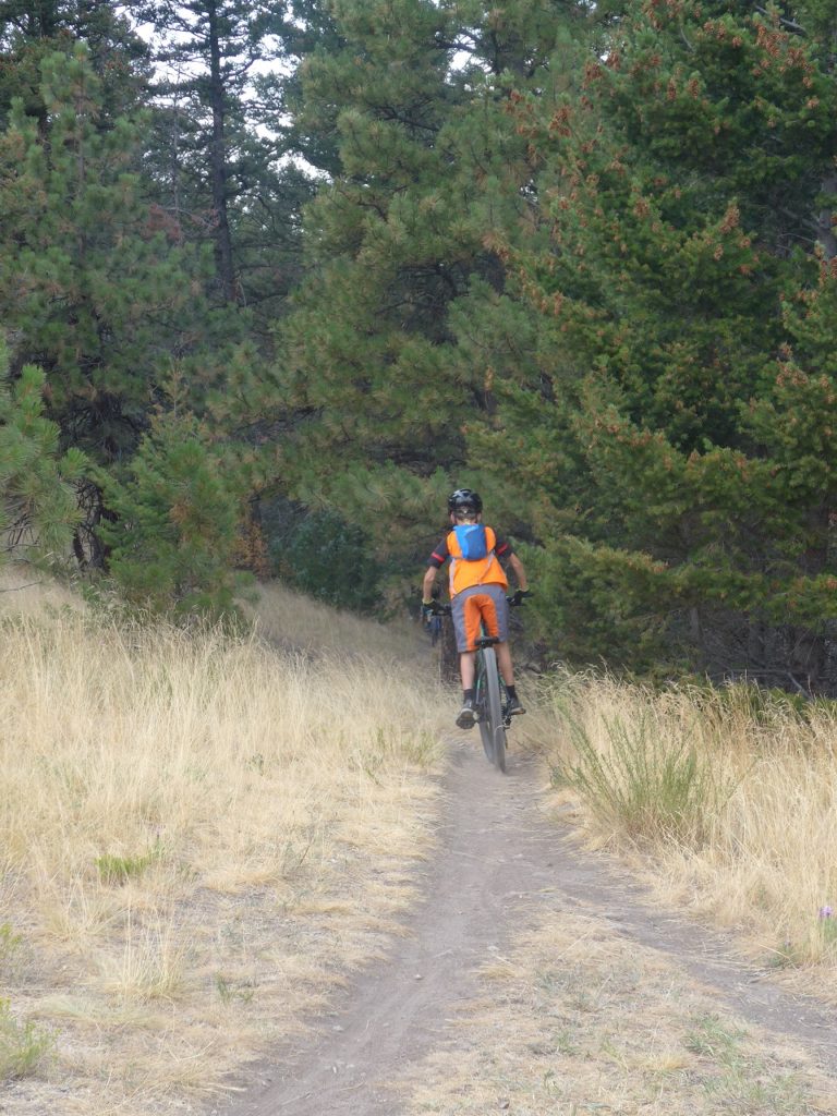 Downhill on the Diretissima Trail Helena Montana