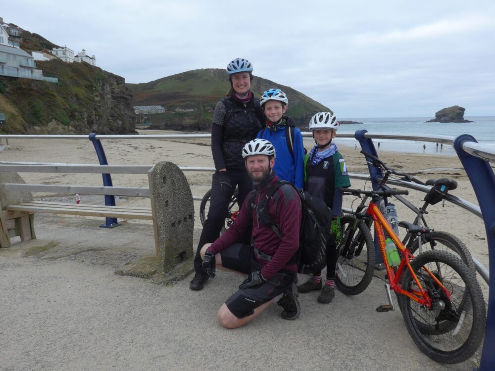 Cycling the Cornwall Coast to Coast with kids a great family bike ride