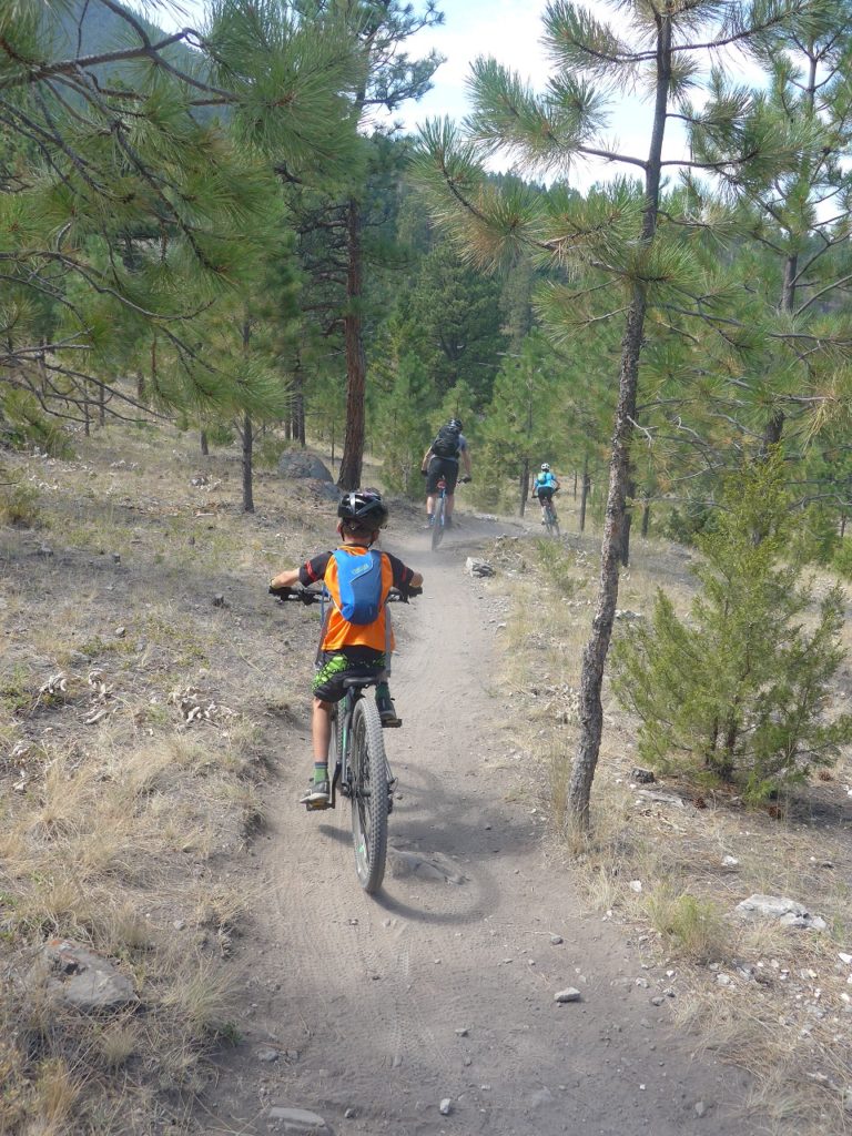 Single track downhill in Helena Montana