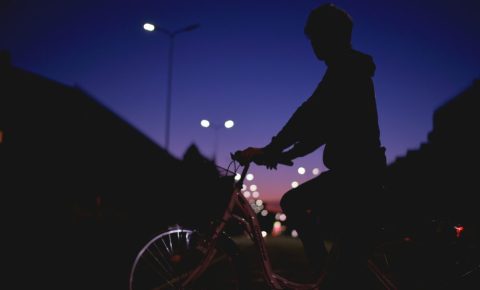 Kids on bikes in the dark - how to make them visible to drivers