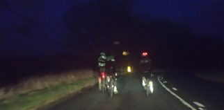 Setting off in the dark on day 3 of LEJOG