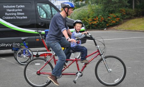 Bike Buddy - parent and child tandem bike