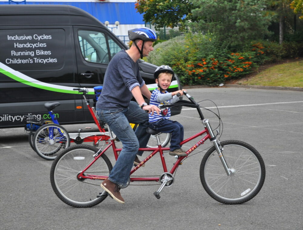 Bike Buddy - parent and child tandem bike