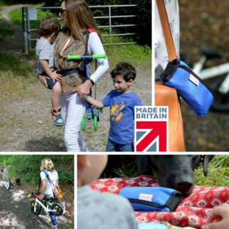 How to carry a balance bike home from the park using a Carribob strap