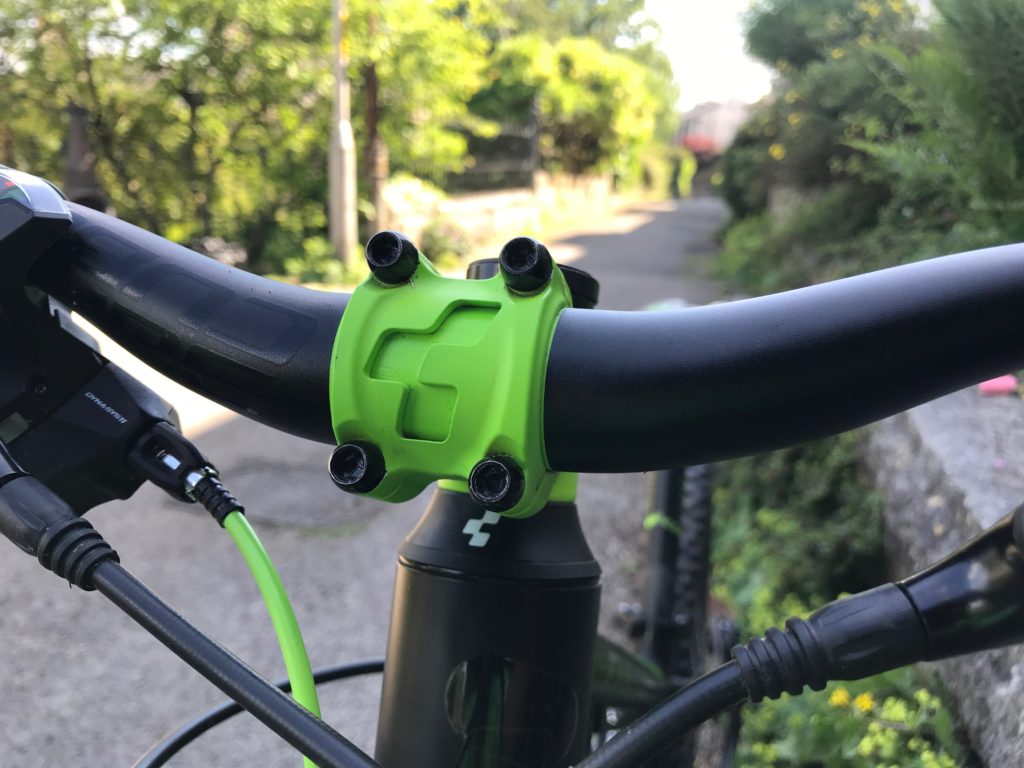 Cube Kid 240SL review - Cube brand stem