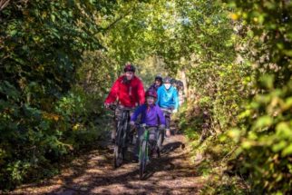Swale Trail flatter portion for family cycling in the Yorkshire Dales MTB