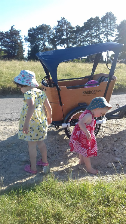 The Babboe Curve Cargo Bike for carrying children