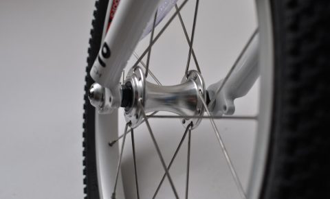 Wheels on the 16" Woom3 kids bike