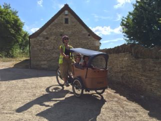 The Babboe Mountain Curve Cargo Bike in action