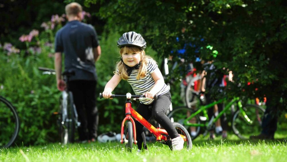 Islabikes girl on bike