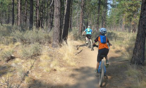 Camelbaks are a great way to keep kids hydrated on a bike ride