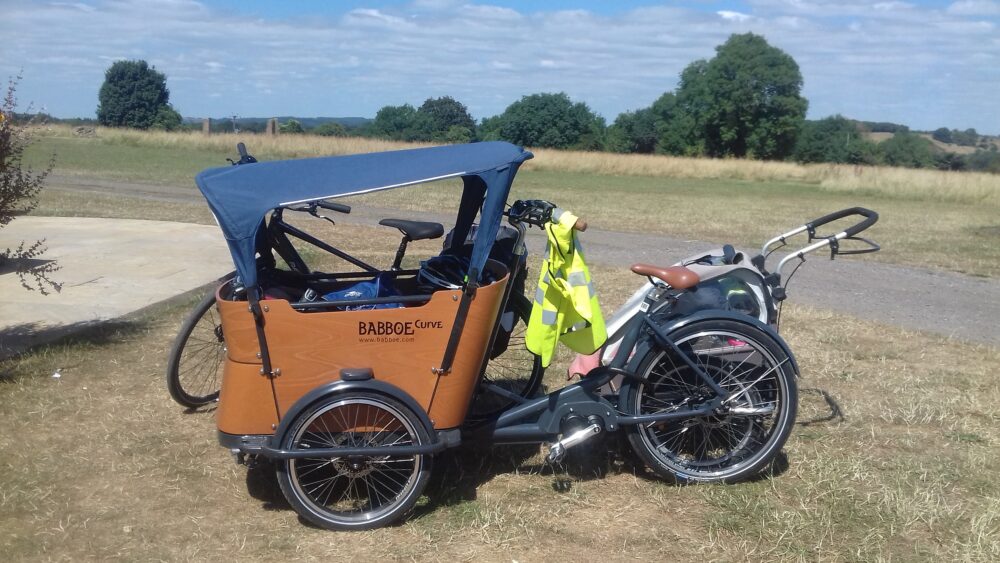 Packing a Babboe cargo bike on a family bikepacking camping trip