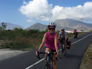 Family bikepacking on Lombok Indonesia - family cycling holiday with kids in Asia