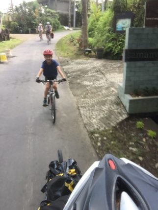 Family cycling holiday Bali