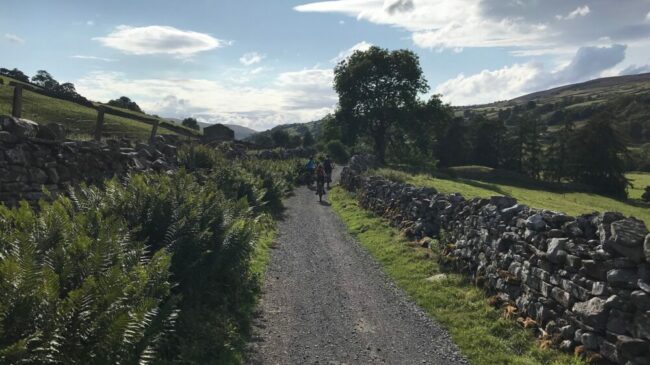 Gravel track section of Swale Trail near Reeth