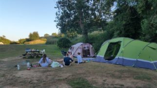 Camping with a cargo bike and young children - family bikepacking