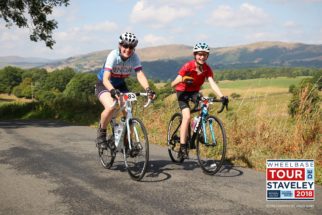 Riding the Tour de Staveley - smiling