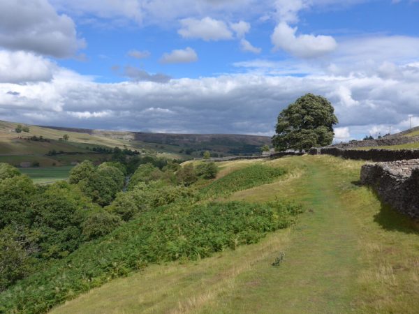 Cycling the Swale Trail near Reeth in the Yorkshire Dales with kids