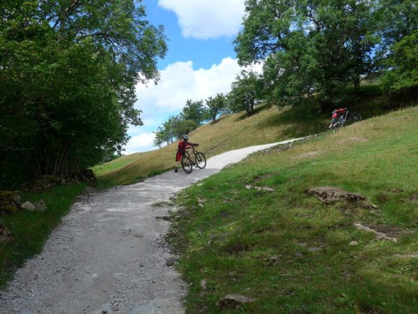 Steep climb out of Keld