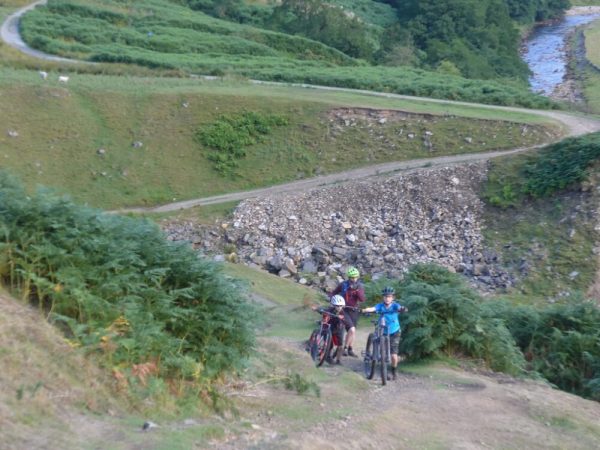 Steep climb up from Swinner Gill on the Swale Trail