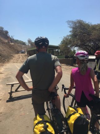 The road runs out - family bikepacking holiday Lombok Indonesia