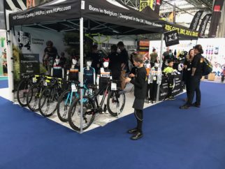 Kids racing stand at the Cycle Show Birmingham NEC