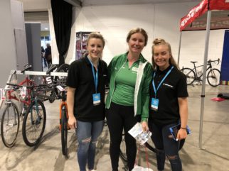 Meeting riders at In Sync Kids Bikes at the Cycle Expo Yorkshire 2018