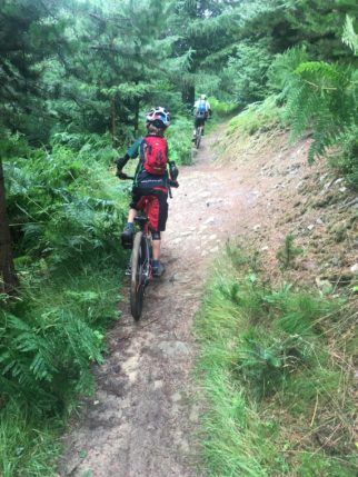 Test riding the Frog MTB 69 at Dalby Forest on the red route