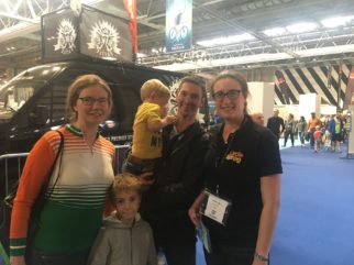 With the family at the Cycle Show 2018