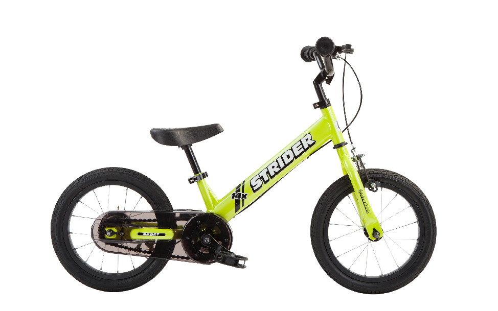 Strider 14X balance bike that becomes a pedal bike