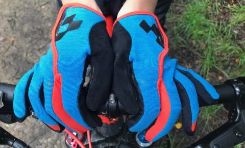 Cube junior performance long fingered kids cycling gloves