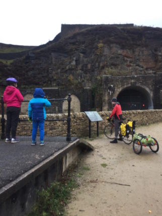 Woodhead Tunnel on the Trans Pennine Trail - you need to push from here for a bit if you're cycling with kids