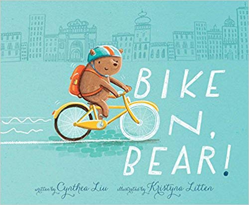 Childrens biking book about bears for reading