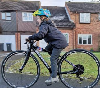 Girl on a bicycle - moving to geared bikes such as the Scatto race bike