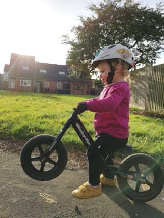 Girls on bicycles - from a very early age 