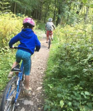 Girls on bicycles - in Yorkshire