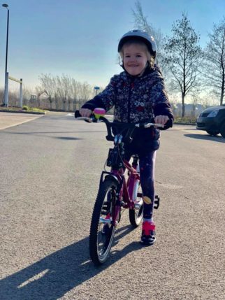 Girl on a bike - girl riding a bicycle