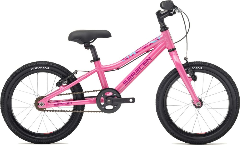 Saracen Mantra 1.6 best and cheapest pink girls 16 inch bike for 3 year old girl