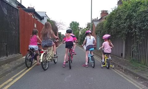 Girls on Bicycles